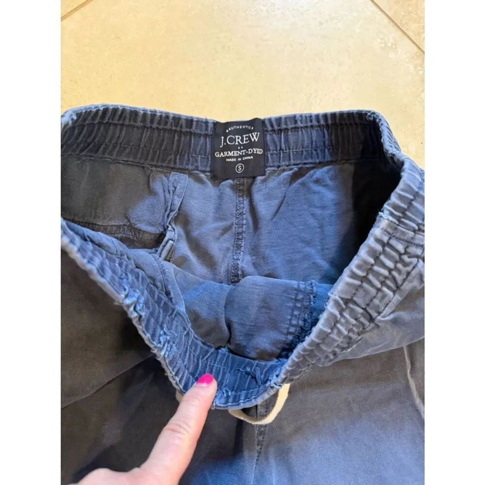 J. Crew Navy Elastic Waist Drawstring Shorts